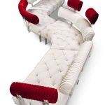 Модульный диван Highland, декорированный стежкой-капитоне с кристаллами вместо пуговиц, BRETZ