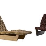 Деревянные шезлонг и кресло, MOROSO