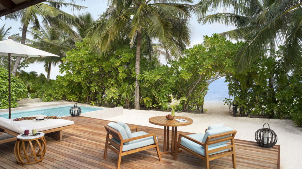 Anantara Veli Maldives Resort Beach Pool Villa Terrace