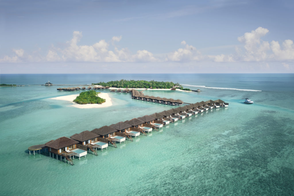 Anantara Veli Maldives Resort aerial view