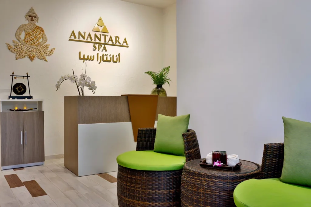 Anantara World Islands Dubai Spa Outdoor Spa Reception