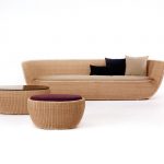 Плетеный диван и столики из коллекции Fruit Bowl, Yamakawa rattan industry pt.