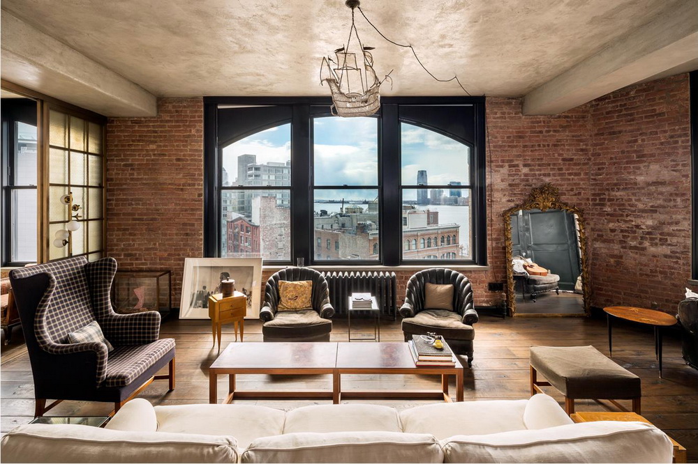 kirsten dunst soho new york city apartment for sale living room 3
