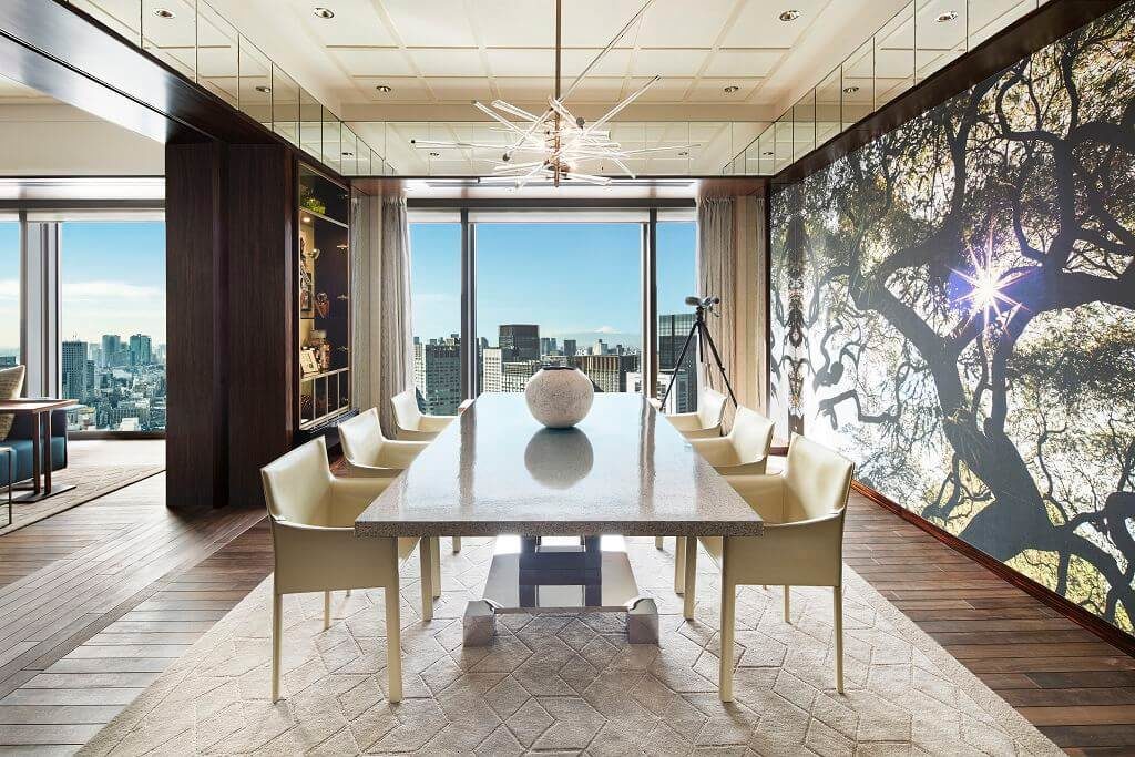 20190206 mandarin oriental tokyo presidential suite dining room
