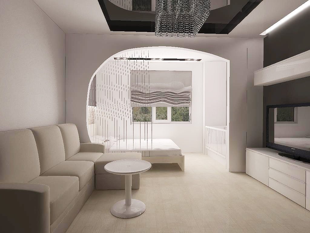 Дизайн зала 20 кв. м. в квартире « DOM&Интерьер