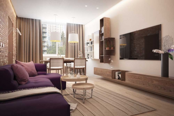 Актуальные идеи дизайна гостиной 20 кв м — лучшие решения для интерьера на фото от SALON